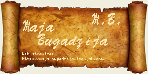Maja Bugadžija vizit kartica